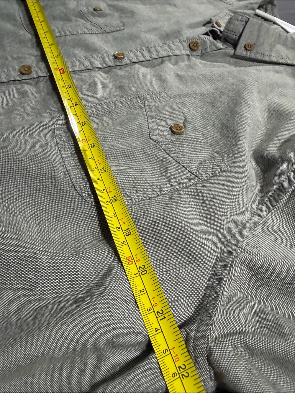 Alexander Julian Colours Organic Cotton Gray Button Down Shirt Men’s Large - Picture 4 of 6